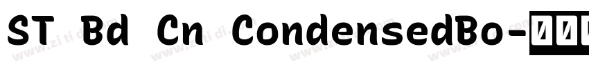 ST Bd Cn CondensedBo字体转换